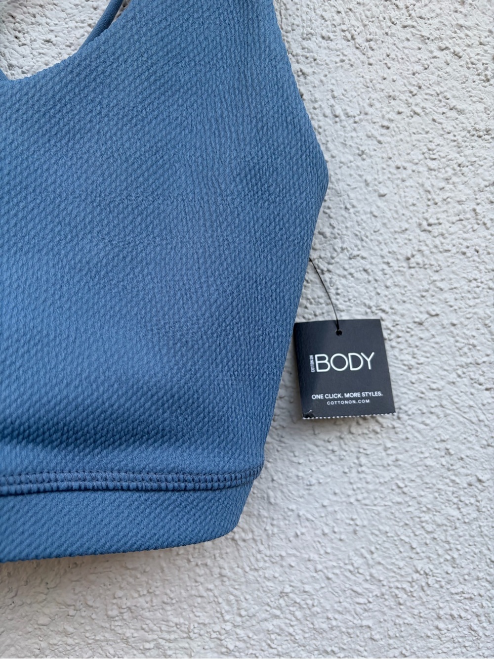 Cotton On: Body Blue Crossback Ribbed Sports Bra women’s Size L - Picture 8 of 11